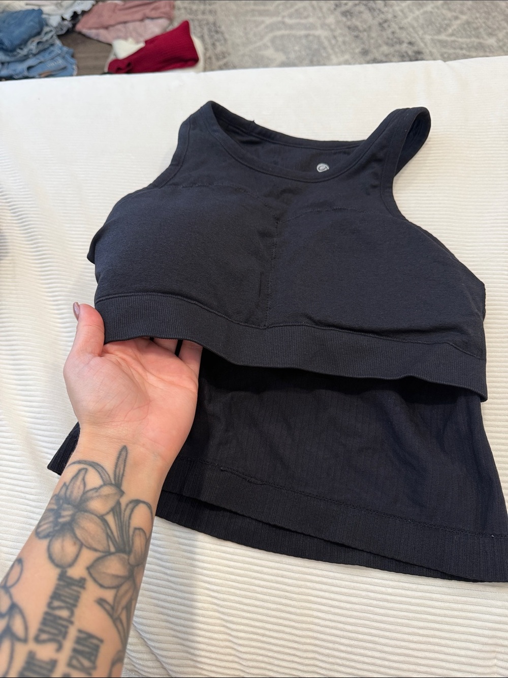 Amazon Ribbed Tank Tops - Black & White - Picture 5 of 5